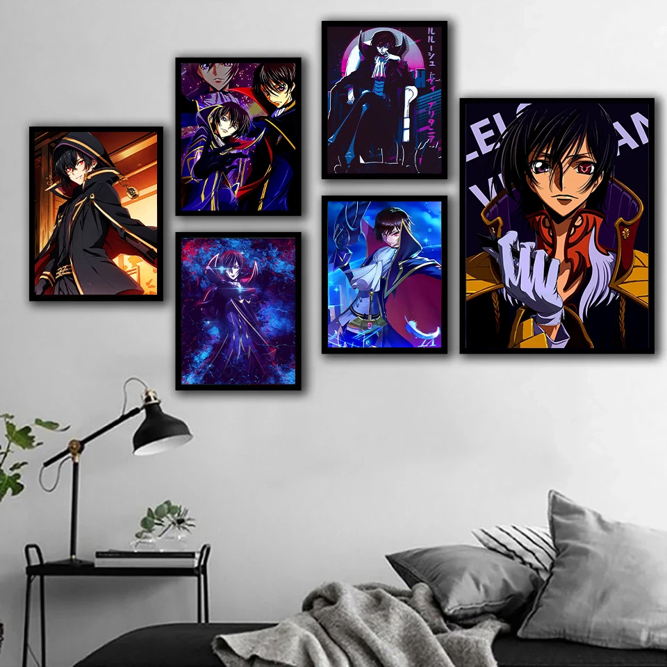 Code Geass Classic Japanese Anime Character Posters and Prints Noble Figure Wall Art Canvas Painting Modern Home Decoration