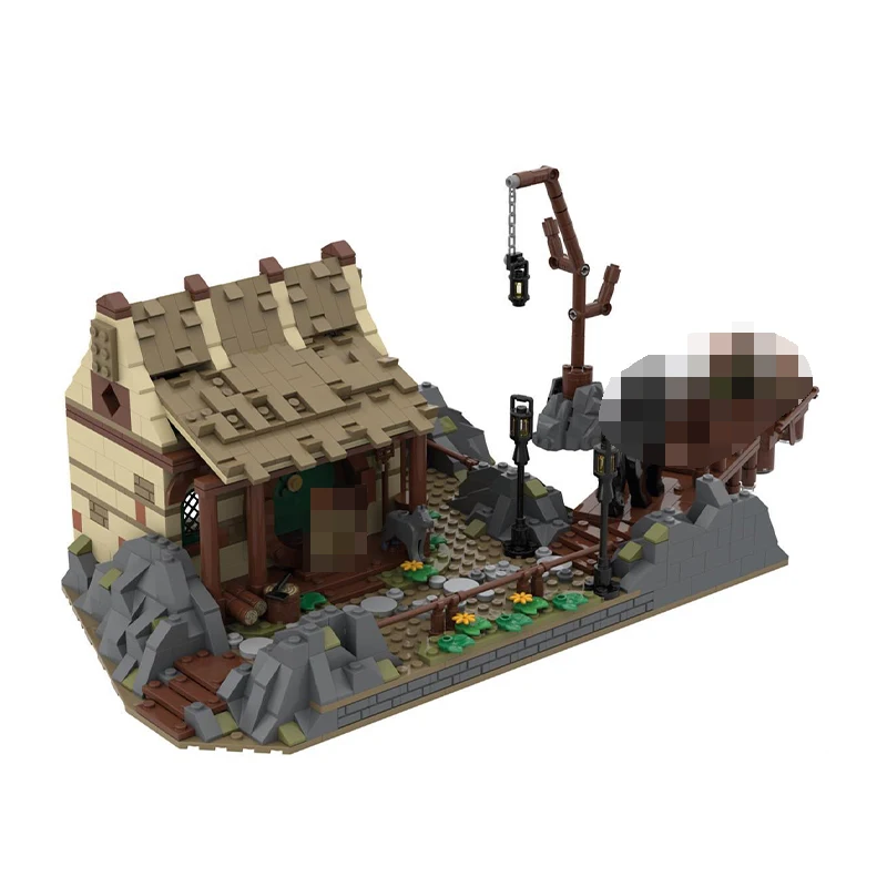 MOC-87363 Building Block Fiction Architecture Series Bucklebury Ferry DIY Model Collection Experts Technology Brick Toys Gifts