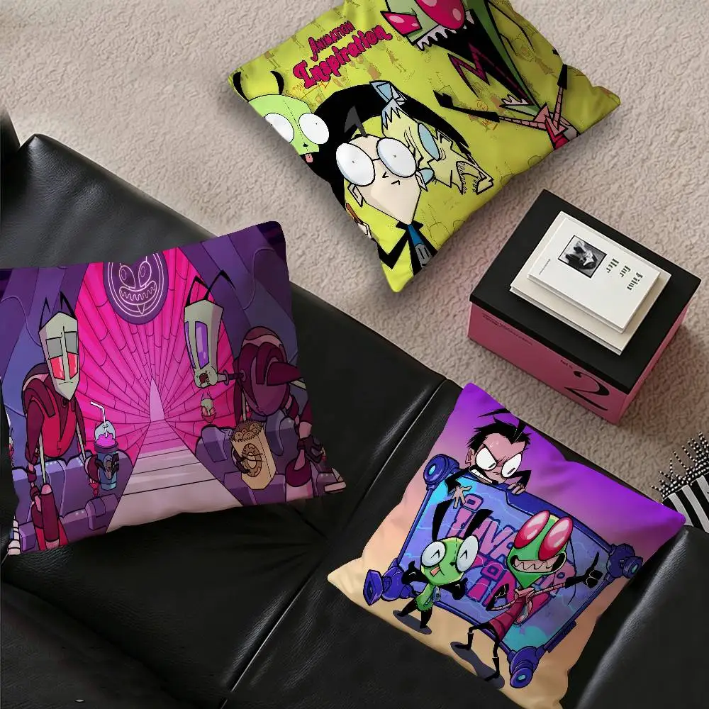 I-Invader Anime Z-ZIM Personalized picture text home decorative pillows Household Gifts 45x45cm