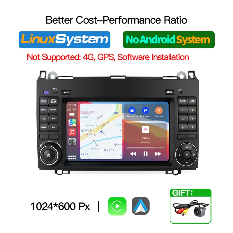 Voor Mercedes Benz Viano Vito W639 2006-2012 Carplay Android Auto Multimedia Video Player GPS WIFI Auto Video radio Audio 8Core BT
