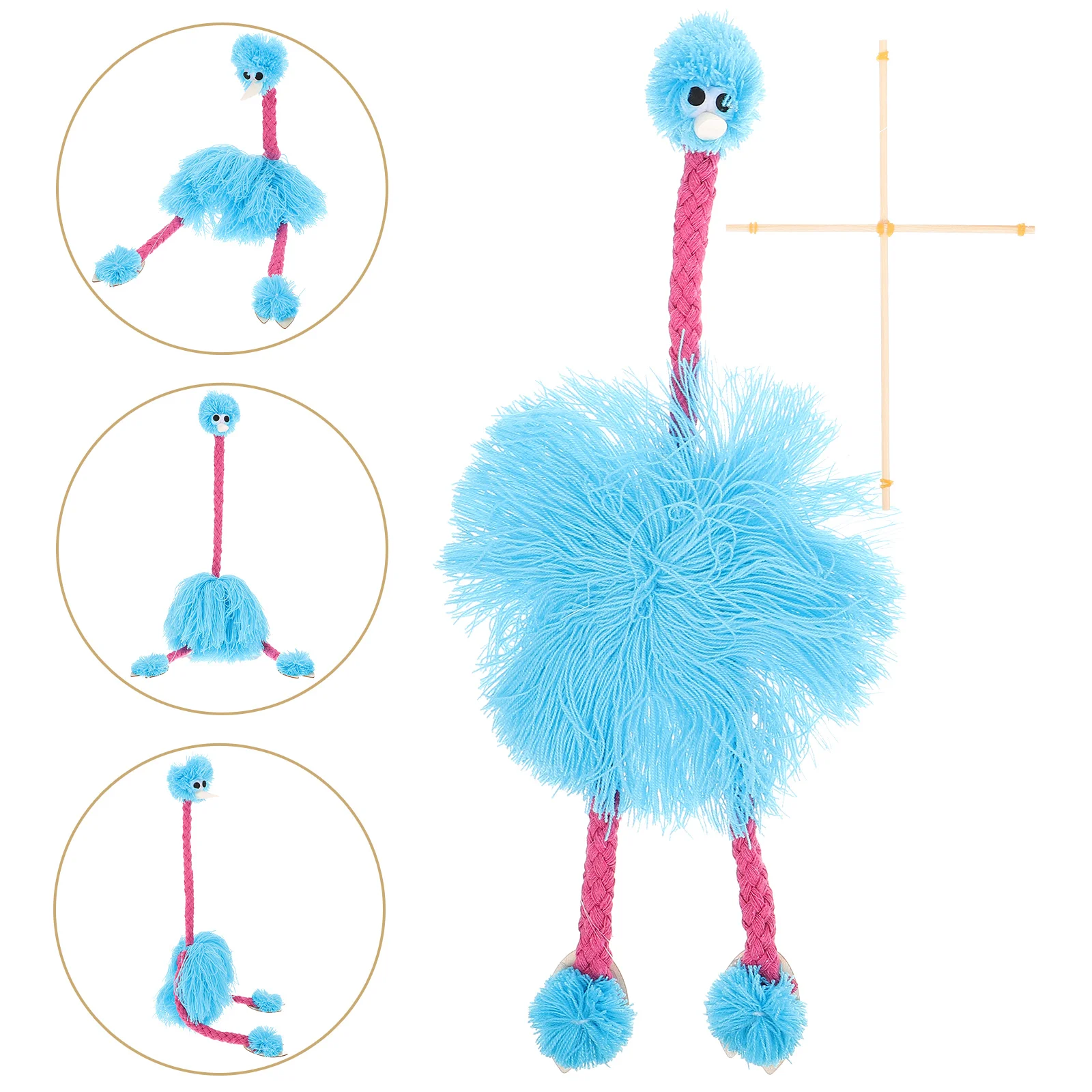 Ostrich Puppet Puppets for Unique Marionette Kids Funny Animals Marionettes Plush