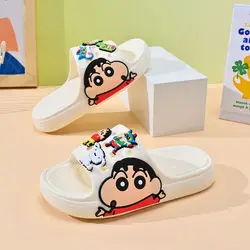 Crayon Shin-chan Nohara Shiro Personality Creative Anime Movie Character Children's Slippers Cartoon Boy Anti-slip Flip Flops