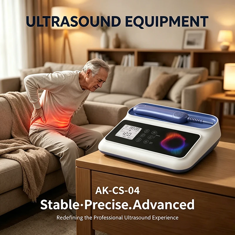 Ultrasound Physiotherapy Massage Device 1MHz +3MHZ Intensity for Muscle Joints Pain Relief No-Drug Ultrasonic Instrument Machine
