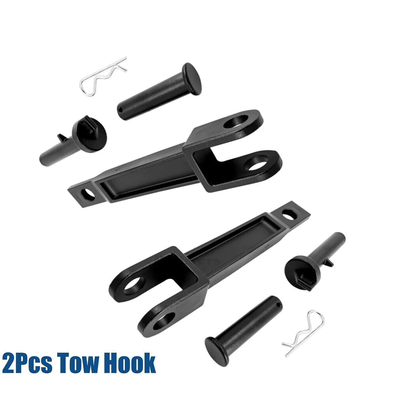 2Pcs Single Tow Hook With Pull Pin & Frame Pin Kit A20-6014 A65-6008 A65-6007 For Kenworth For Peterbilt 2008-2024 Car Accessory