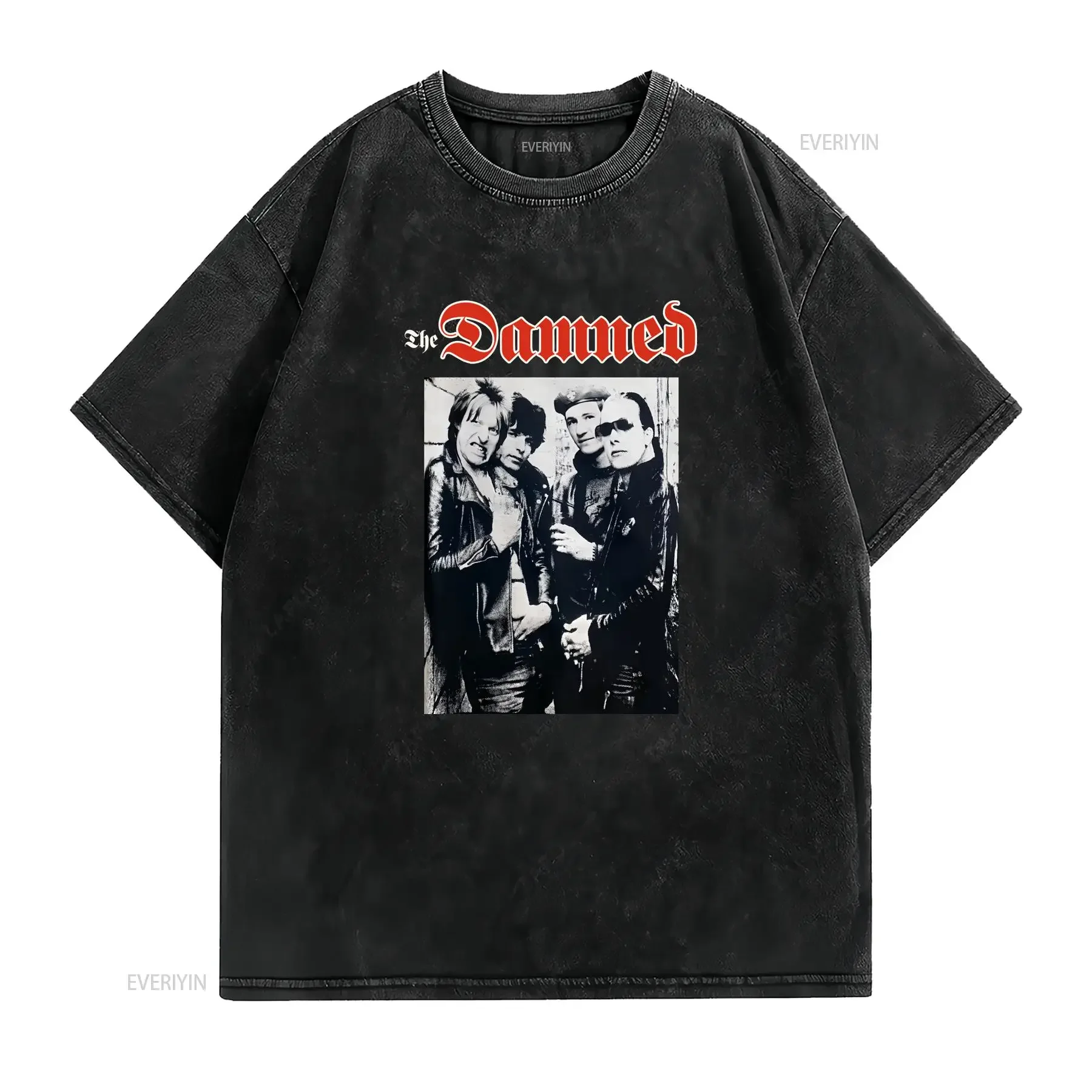 The Damned Group Photo T Shirt Leftover Crack Dead Kennedys Punk Subhumans OI vintage Washed designer clothes Slightly Casual