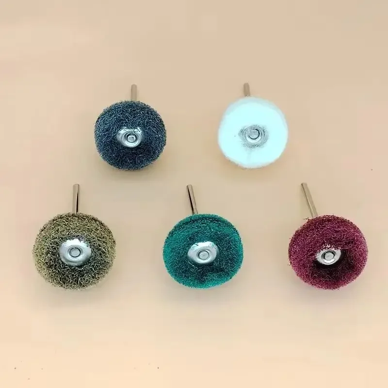 10Pcs Dental Polishing Brush Set | Cotton/Cloth/Wire Wheel Combo | Fits Low Speed Denture/Oral Polishing Machine