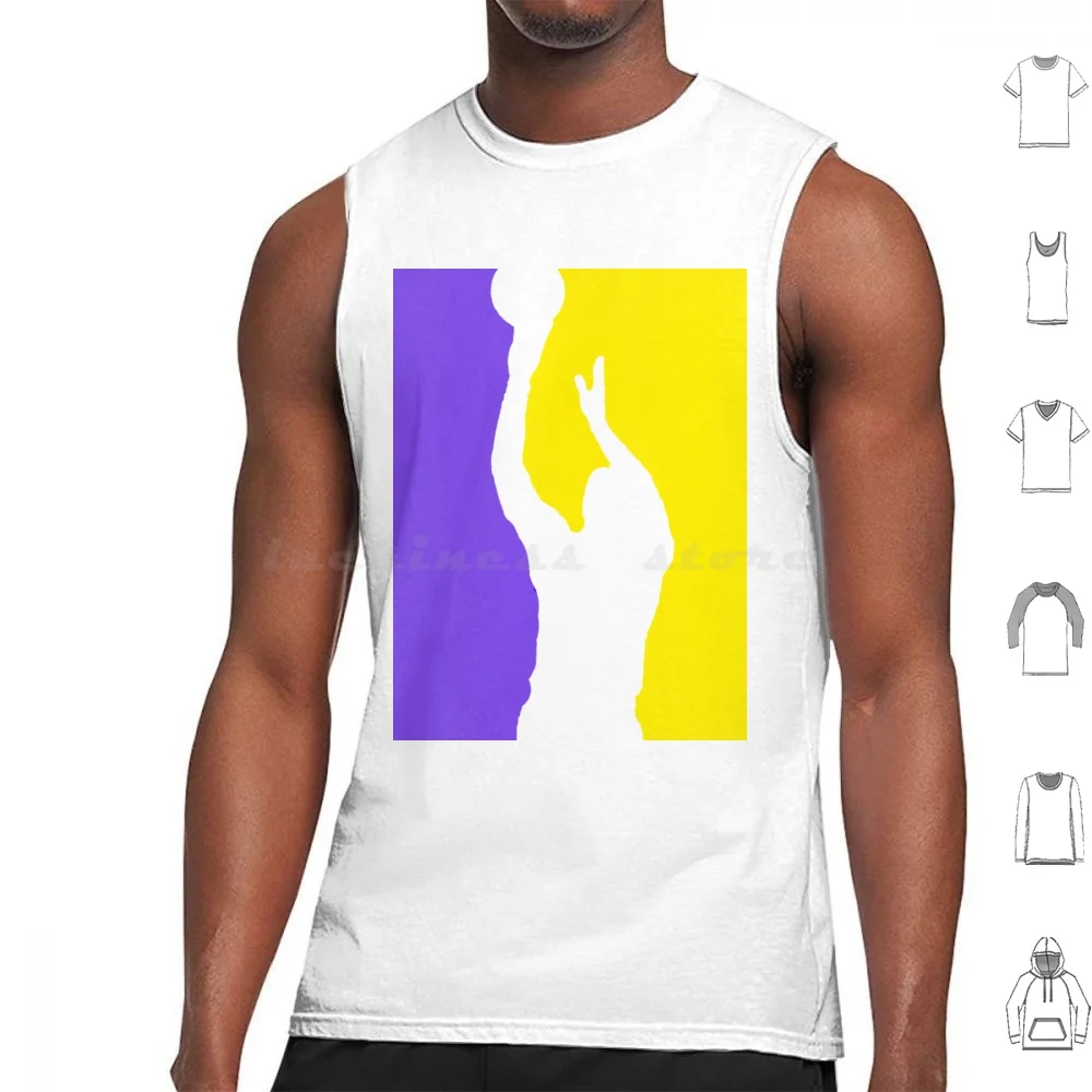 Basketball Lover Sticker Tank Tops Print Cotton Basketball Sports Finals Playoffs Michael Funny James Mj 23 Ball Bulls