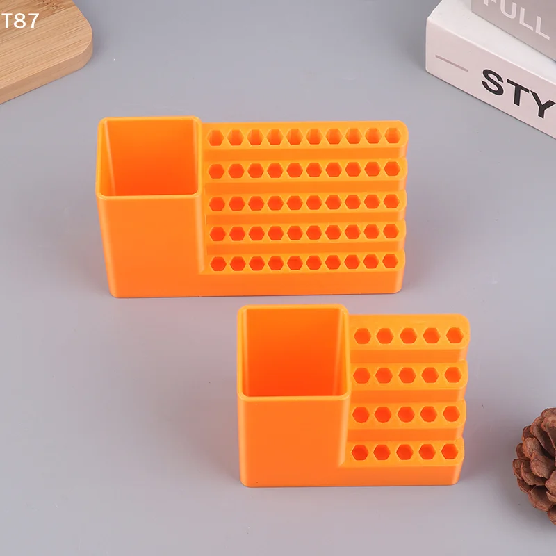 20/50-Hole Hex Screwdriver Bit Storage Box 1/4 Inch Impact Driver Bit Holder Organizer Durable Tool Box For DIY & Workshop