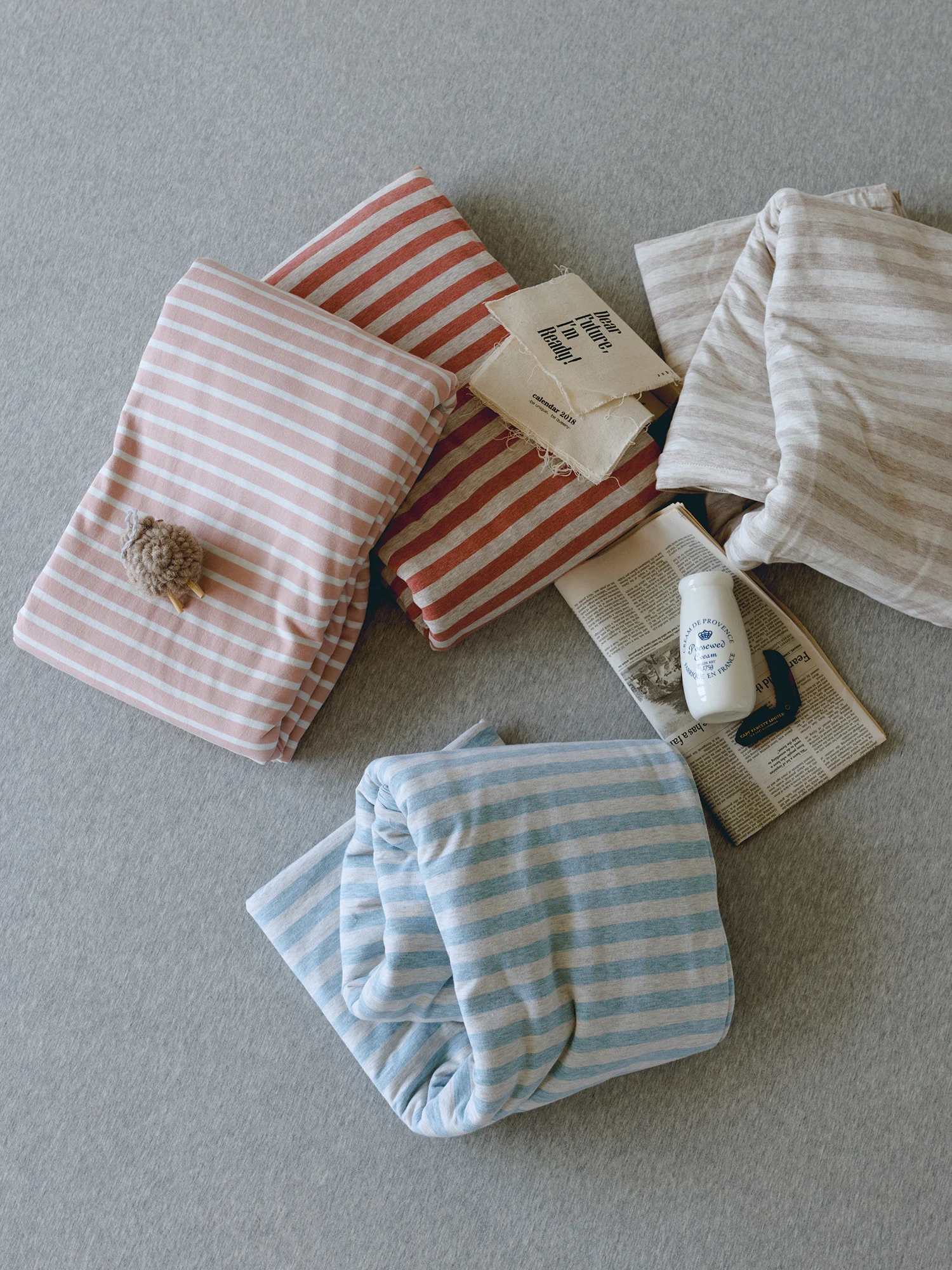 

Простое японское полосатое трикотажное покрывало из чистого хлопка для двуспальной кровати, полностью хлопковое, односпальное