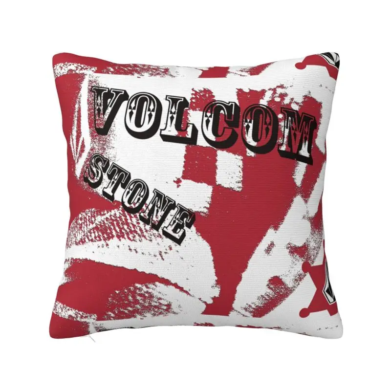 Custom Volcoms Symbol Cushion Cover Soft Nordic Pillow Cases