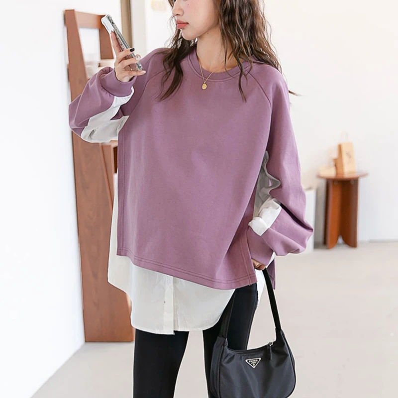 

Women Maternity Clothes Fall and Winter Casual Waffle Long Sleeve Soild Nursing Top Maternity Shirts Pregnancy Nursing Clothes