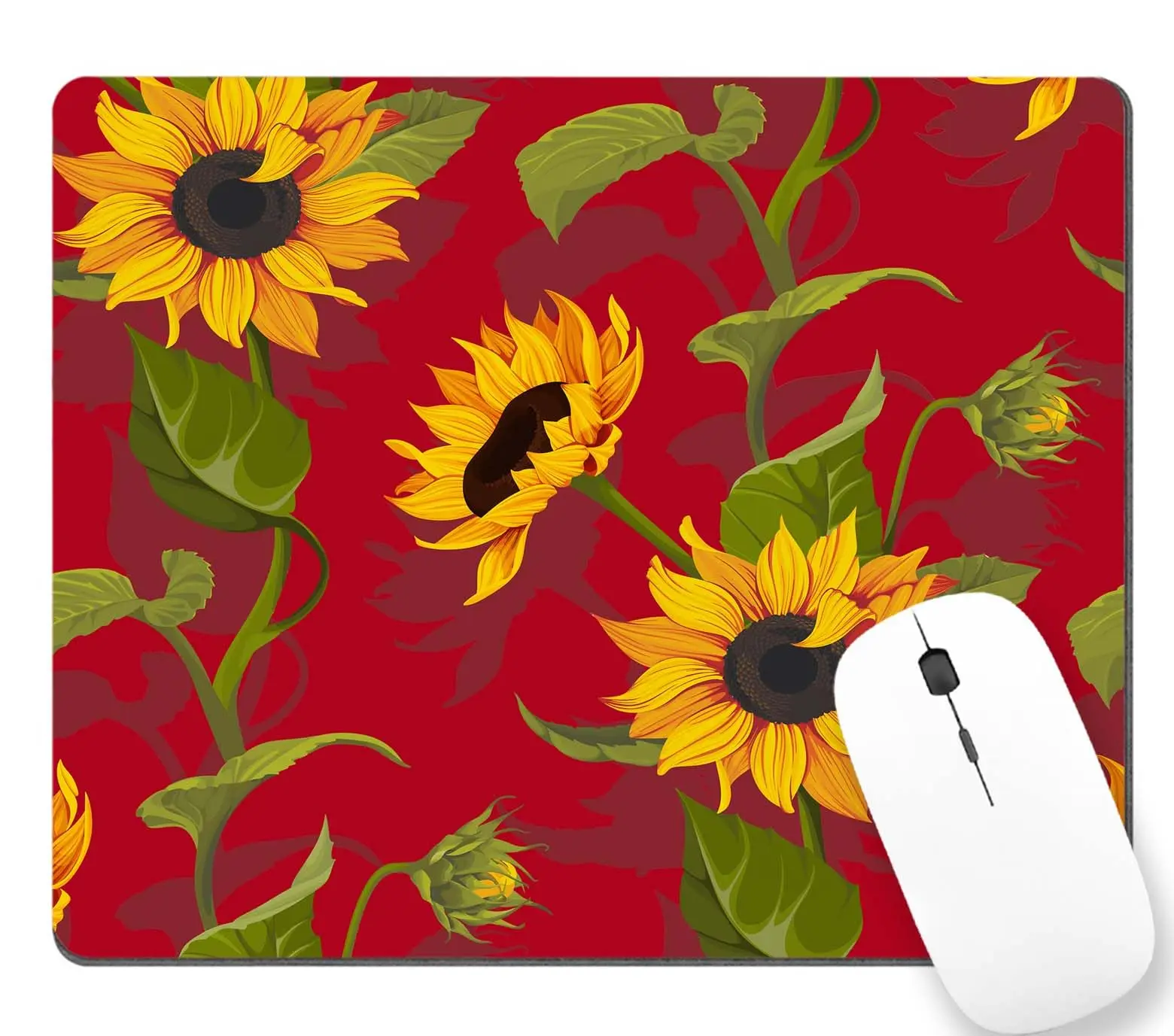 

High Quality Retro Flowers Plants Printing Gaming Mousepad Gamer Mouse Mat Keyboard Mats Desk Pad Mousepads 22x18cm For Computer