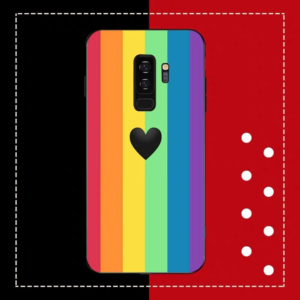 Colorful Rainbow Stripe Phone Case For Samsung Note 8 9 10 20 pro plus lite M 10 11 20 30 21 31 51 A 21 22 42 02 03