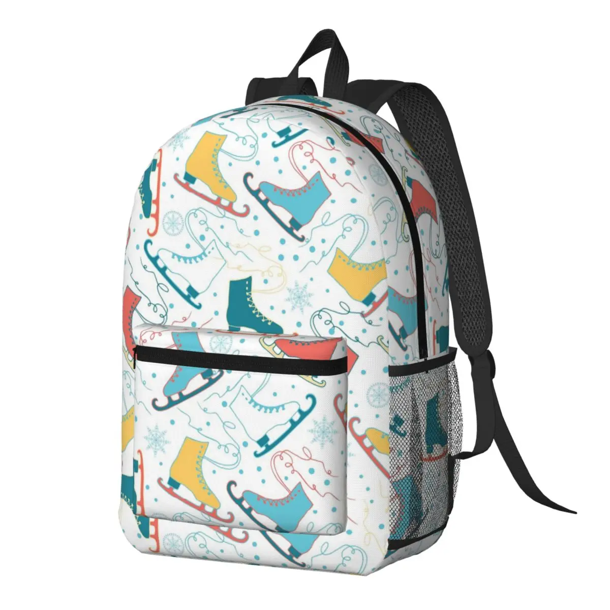 

Colorful Ice Skates Pattern Backpack Daypack Large Capacity Boys Girls BookBag School Bag Shoulder Bags for Men Women