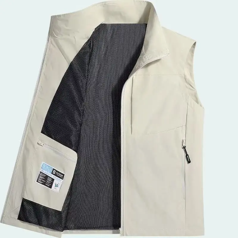 

Spring Autumn Outdoor High Comfort Casual Windproof Tank Top Fashionable Handsome Comfortable Versatile Sleeveless Padded Vest