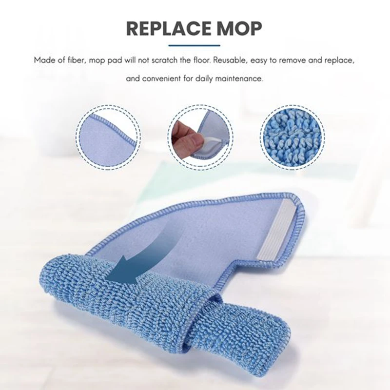 6 шт., тряпки для швабры Coredy R500, запасные части, для влажной и сухой уборки, запчасти для Coredy R750, R500, G800, G850