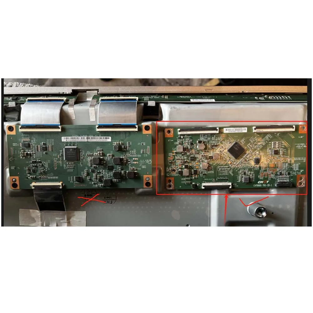 Placa lógica de T-CON de buen funcionamiento CV700U1-T01-CB-1 para L70M5-RA de 70 pulgadas HZ70E3D 70PUF7364/T3 70PUS6724/12 70PUS7805/12 70PUS6504/12