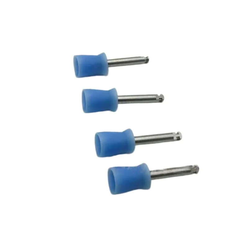 100Pcs/Bag Dental Prophy Cup Tooth white/blue Polishing Cup Latch Screw Type for Stain Removal and Polishing