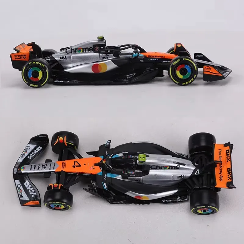 Bburago 1:43 F1 2025 McLaren MCL39 #4 Norris #81 Piastri Australian & Britain GP Diecast Alloy Race Car Model Collectible Toy