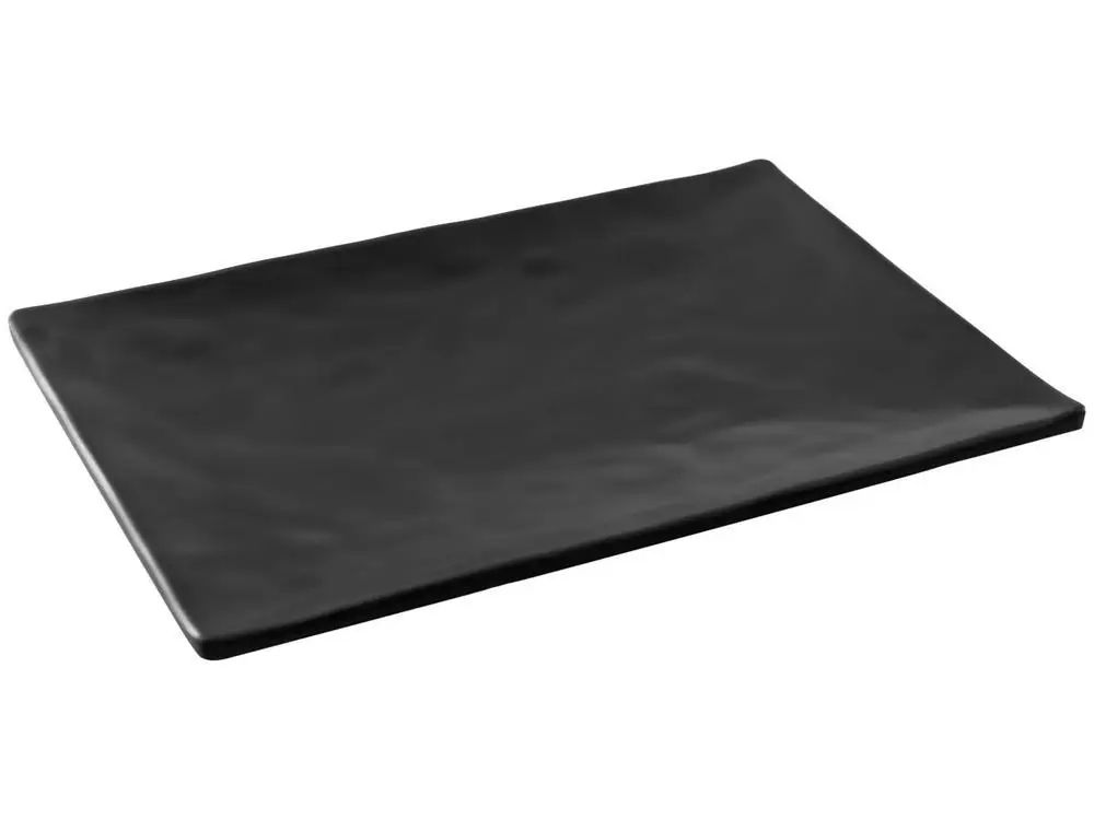 Black Matte Trench Plate for Japanese Food Rectangular Haus Concept Osaka 57701002