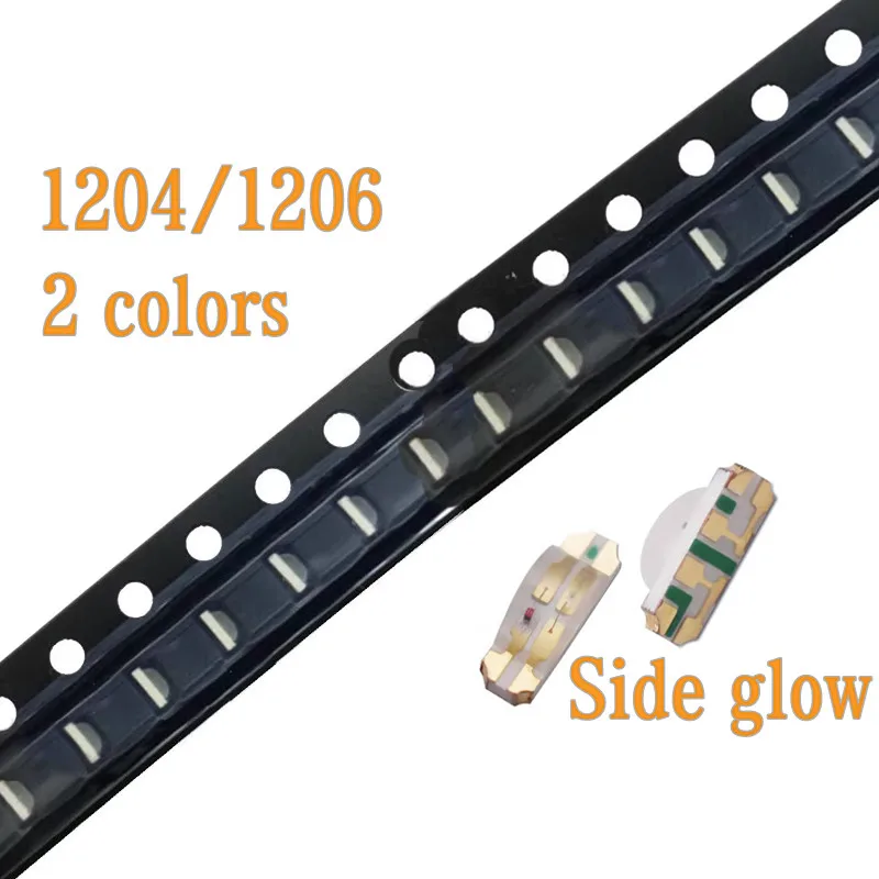 100PCS 1206 Side two-color LED light bead Red blue red green blue green yellow green two-color 3010 side light tube