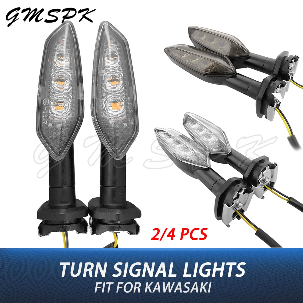 

LED Turn Signal Indicator Light Blinker Fit for Kawasaki Z1000 Z900 Z750 Z400 NINJA 250 300 650 1000SX ZX-6R ZRX 1200R VERSYS