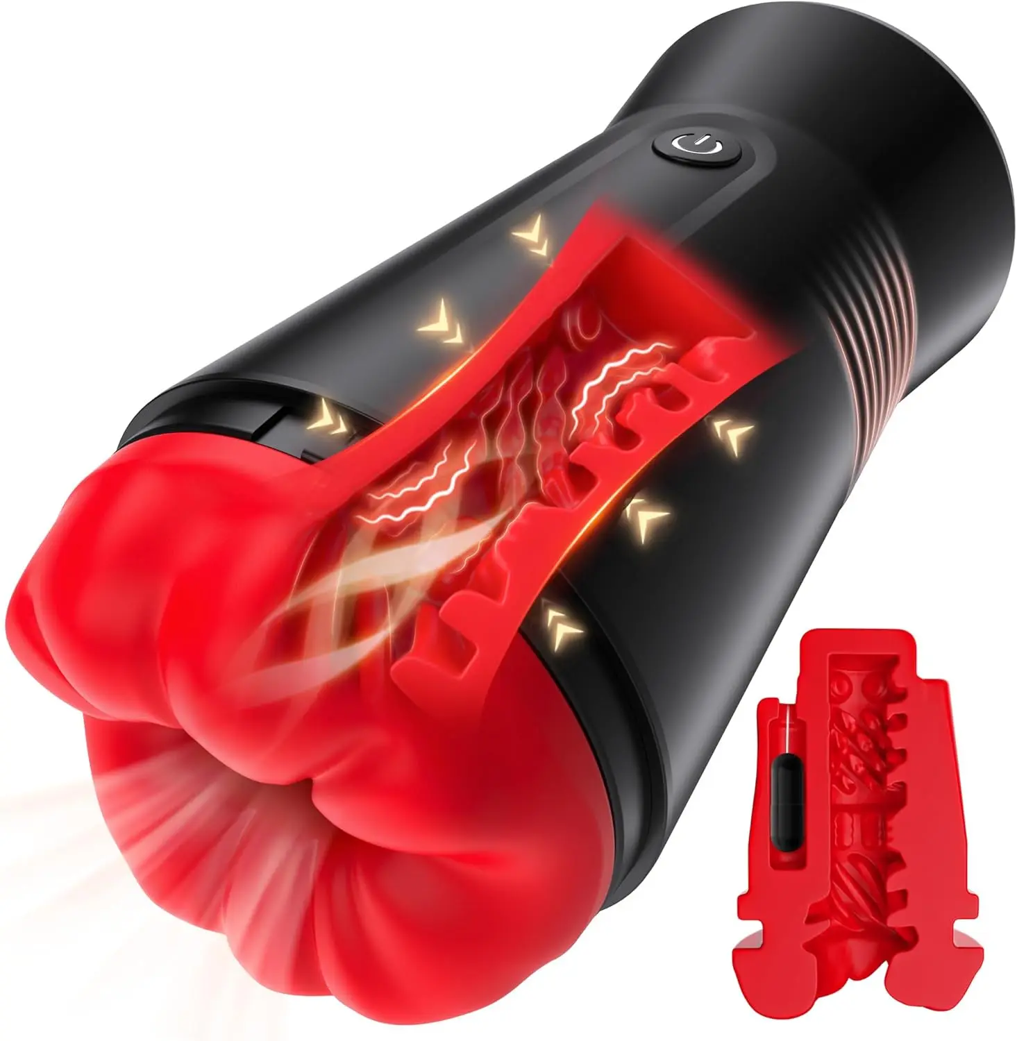 Male Masturbator Sex Toys for Men Vibrating 3D Mouth Penis Pump Exhaust Vent Stroker Cup Men Pocket Pussy Vibrator for Gay