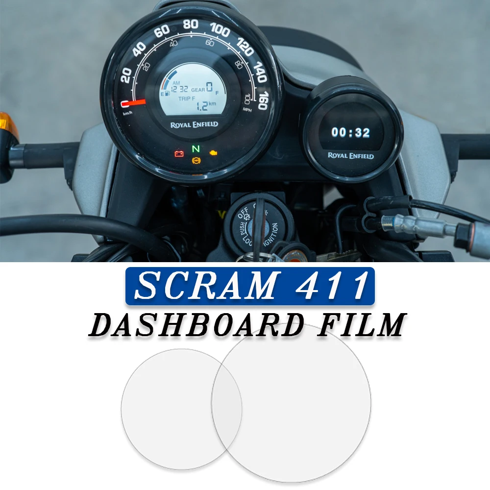 

Scram 411 Dashboard Screen Protector For Royal Enfield Scram 411 2022-2023 Motorcycle Cluster Screen Scratch Protection Film