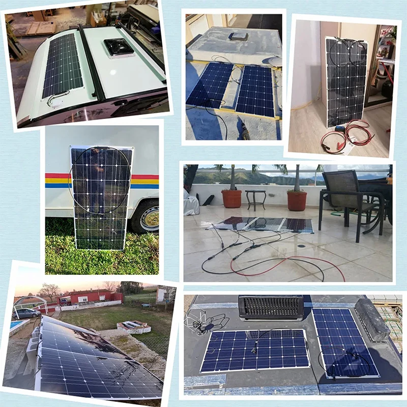 600W Solar Panel Battery Placa Solar Controller 1500W Solar System Allpowers 220V/1500W Inverter Kit Home Grid Camp Caravan CE