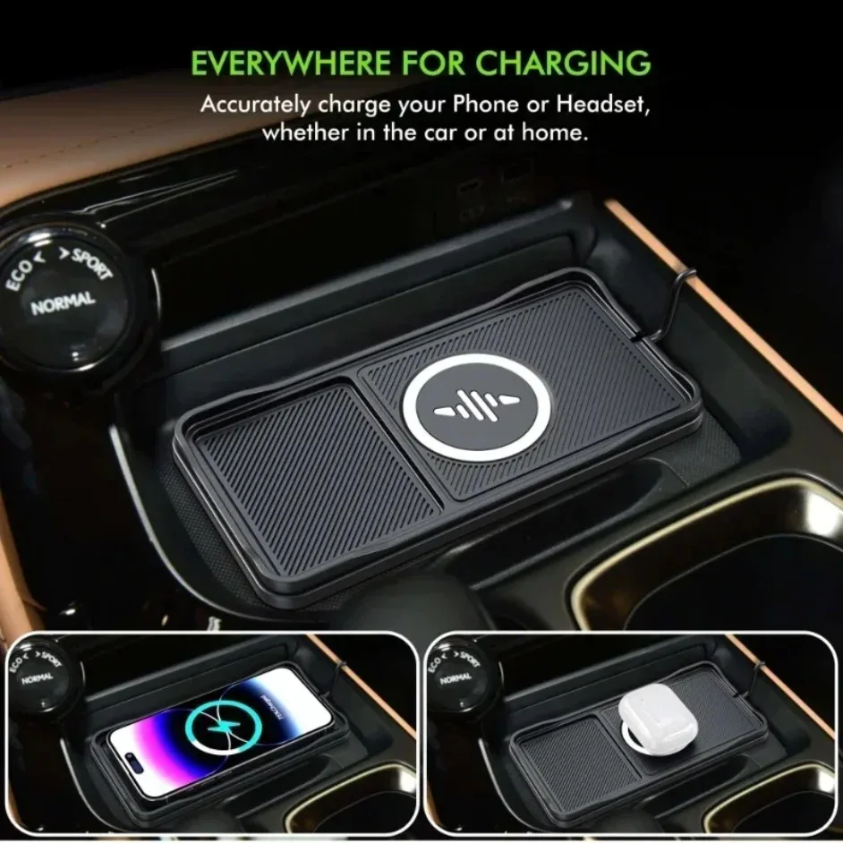 Car Wireless Charger Pad Home USB-A/Type C Wireless Charging Board For iPhone17 16 15 14 13 12 Pro Max Samsung Xiaomi 17 Pro Max