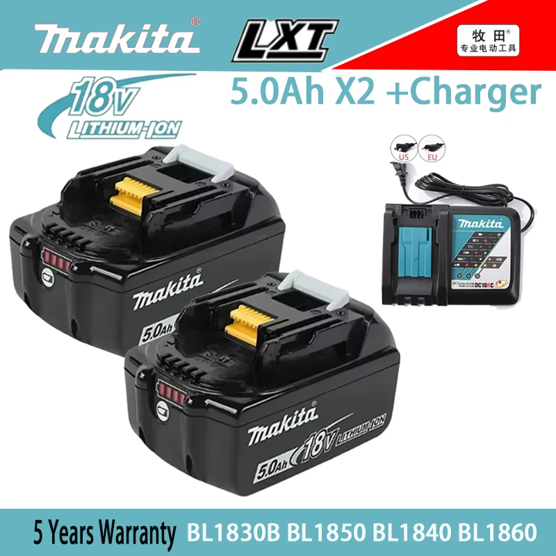 

100% Оригинальный аккумулятор Makita 18 в Ач, замена на Makita electric tool BL1860 BL1850B BL1850 BL1840 BL1830, перезаряжаемая батарея