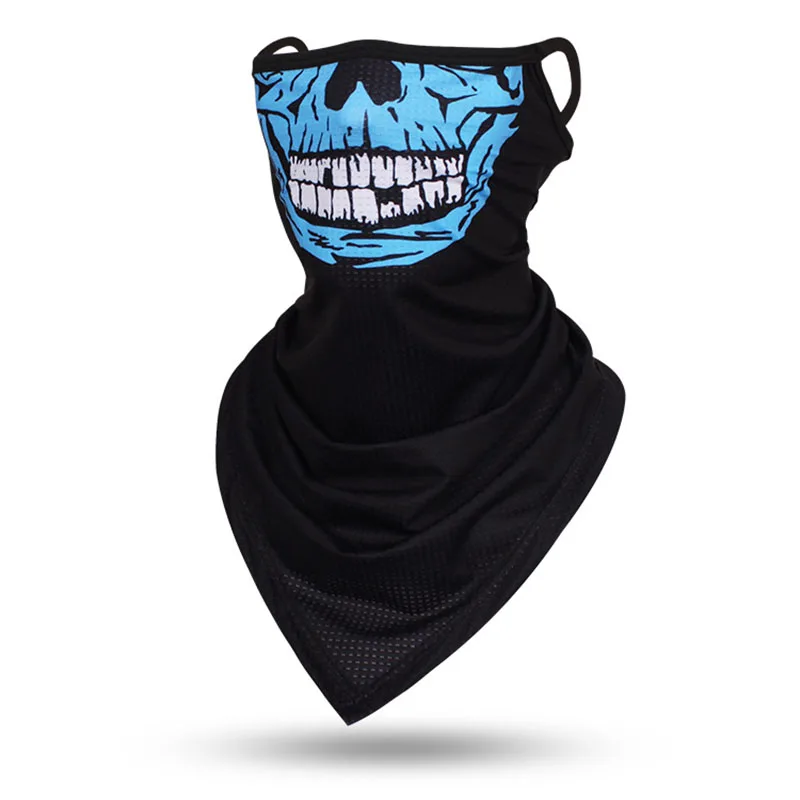 Outdoor Skull Riding Masks Hanging-ear Multipurpose Protection Face Mask Motorcycle Bicycle Face Scarf Neck Tube Warmer Cover