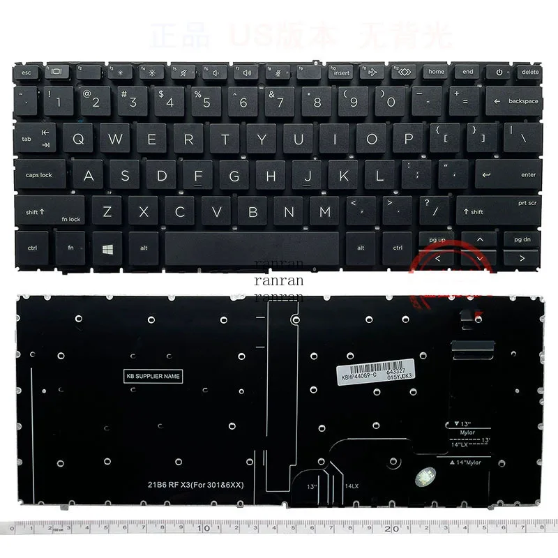 

Balck Color US Backlit Backlight/no Backlit For HP Elite x360 830 G9 G10 G11/840 G9 G10 G11/845 G9 G10 G11 2-in-1