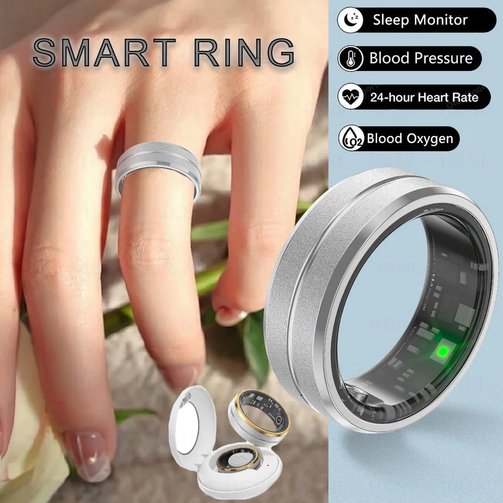 

2024 New women men Smart Ring Sports Fitness Tracker Watches IP68 Waterproof blood oxygen lovers Smart Ring For Android IOS H01