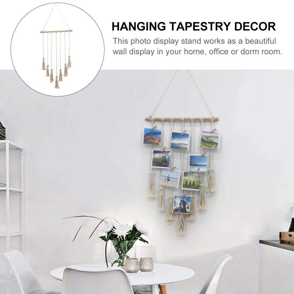 

Cotton Tapestry Photo Display Rack Hanging Tapestry Decor Display St Woven Bohemian Decor made Home Textiles