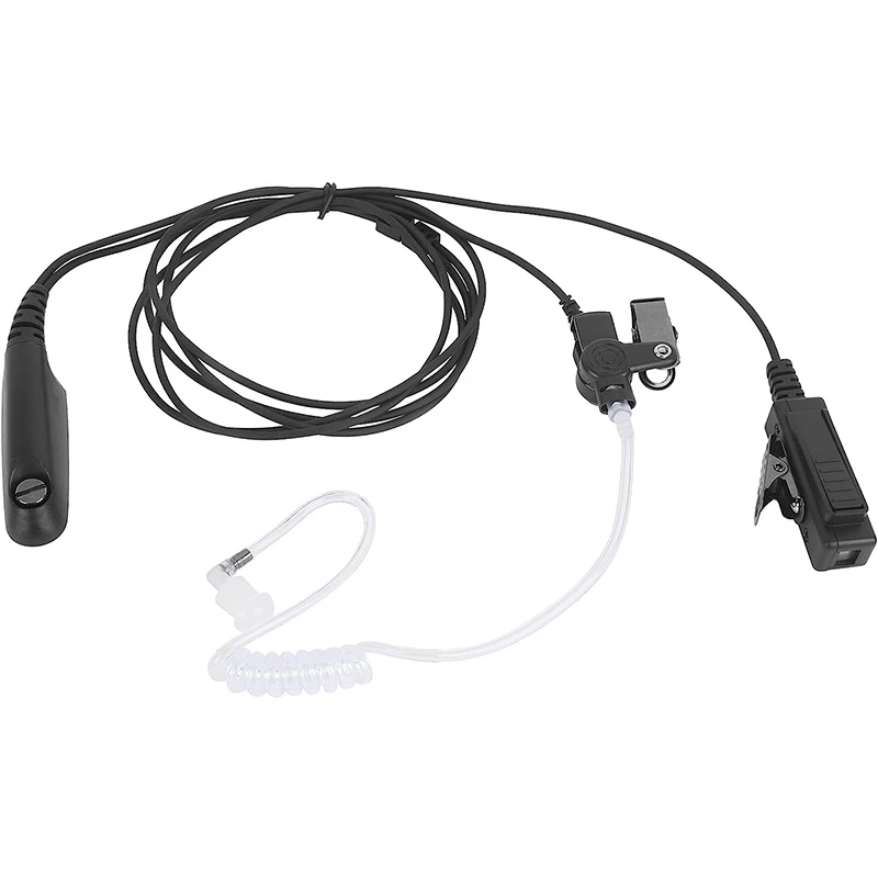 RISENKE-Earpiece for Motorola Walkie Talkie Pro860,GP328,GP330,GP340,GP360,GP380,HT1250LS,HT1550,HT1550XLS,Radio Headset,Mic PTT