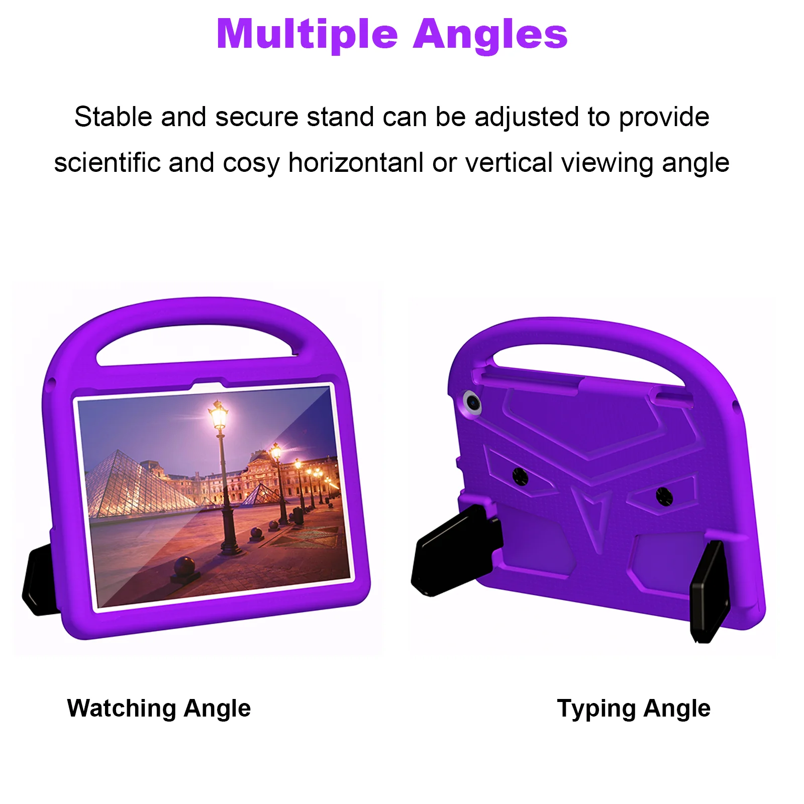 Stand EVA Case For Amazon Fire Max 11 2023 HD10 Plus 2023 2021 HD8 Plus 2020 2022 2024 Fire 7 2022 Portable Hand Holder Cover 
