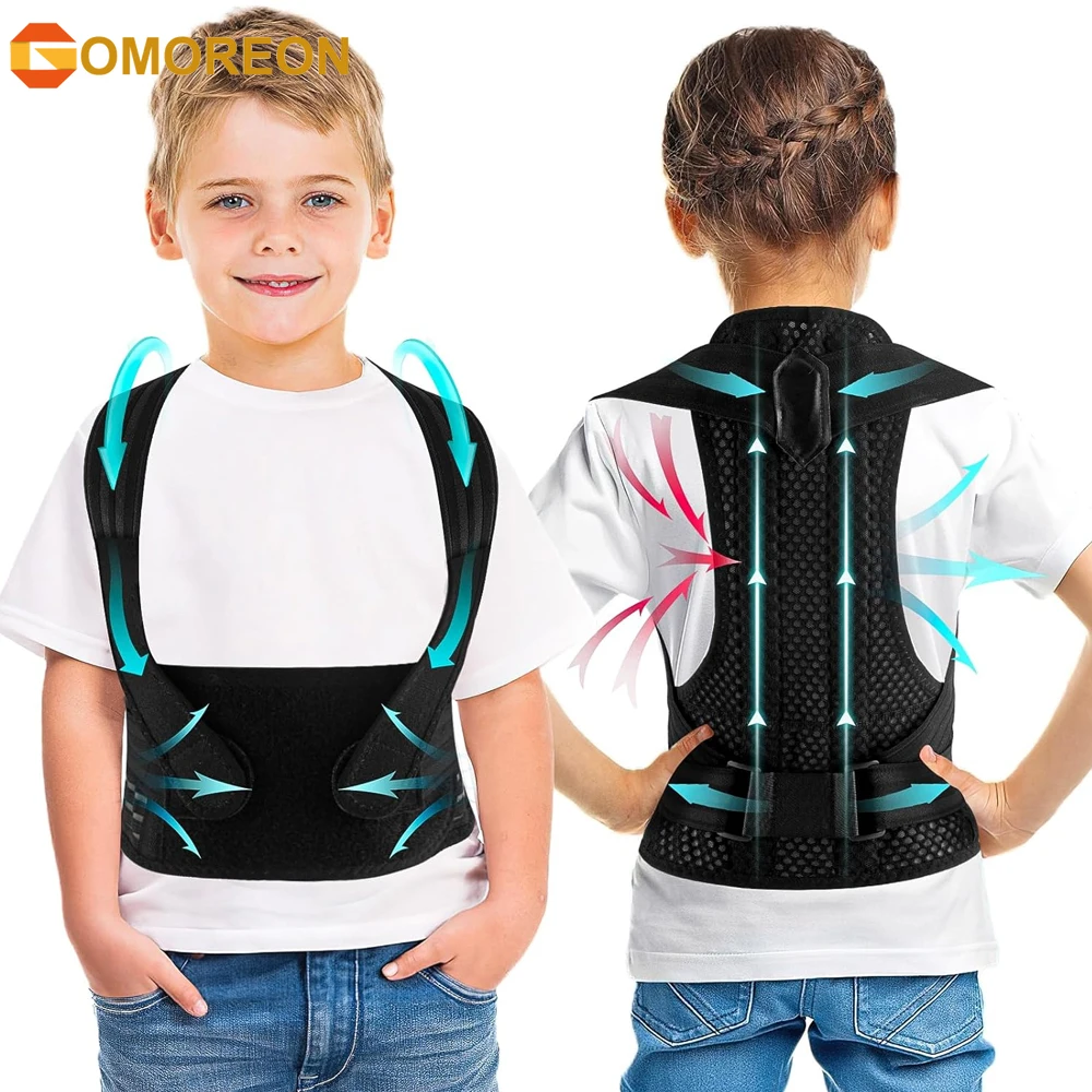 Posture Corrector for Kids and Teens, Updated Upper Back Posture Brace for Teenagers Boys Girls Spinal Support to Improve Slouch