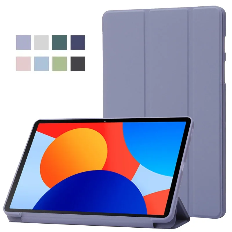 

Luxury Business Flip Leather Tablet Case for Redmi Pad SE 4G 8.7 Case 2024 Trifold PU Soft Back Stand Shockproof Protect Cover