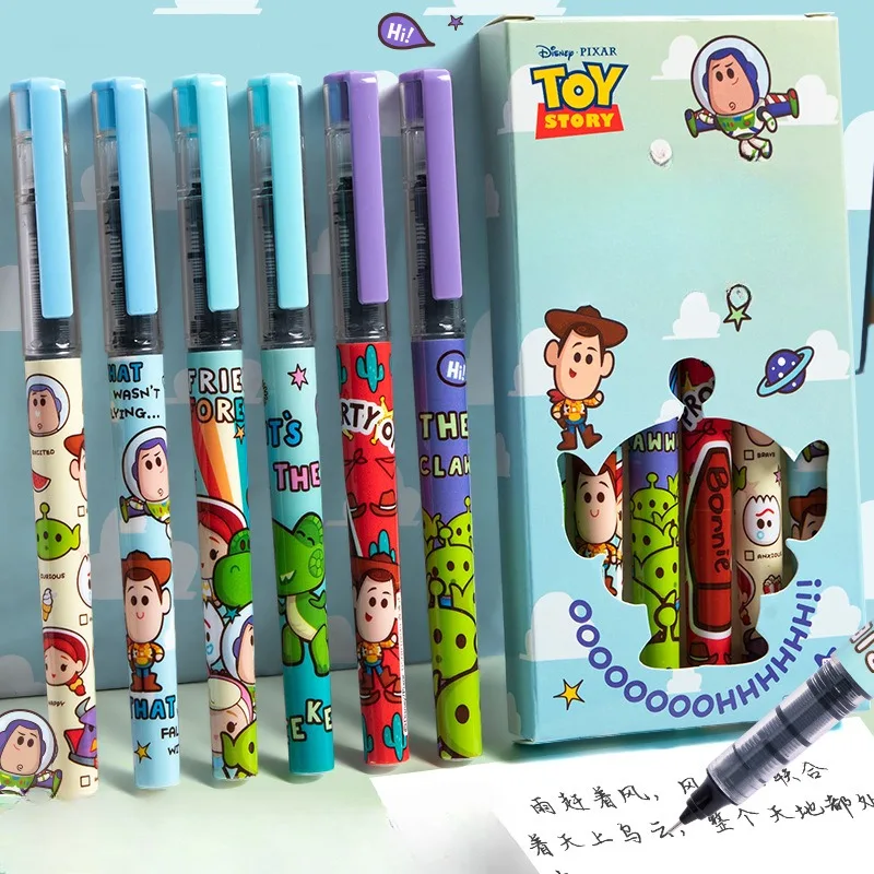 Disney Zootopia Judy Nick Cute Soft-grip Gel Pen Quick-drying Exam Smooth Black Pen Cartoon Student Stationery Prizes