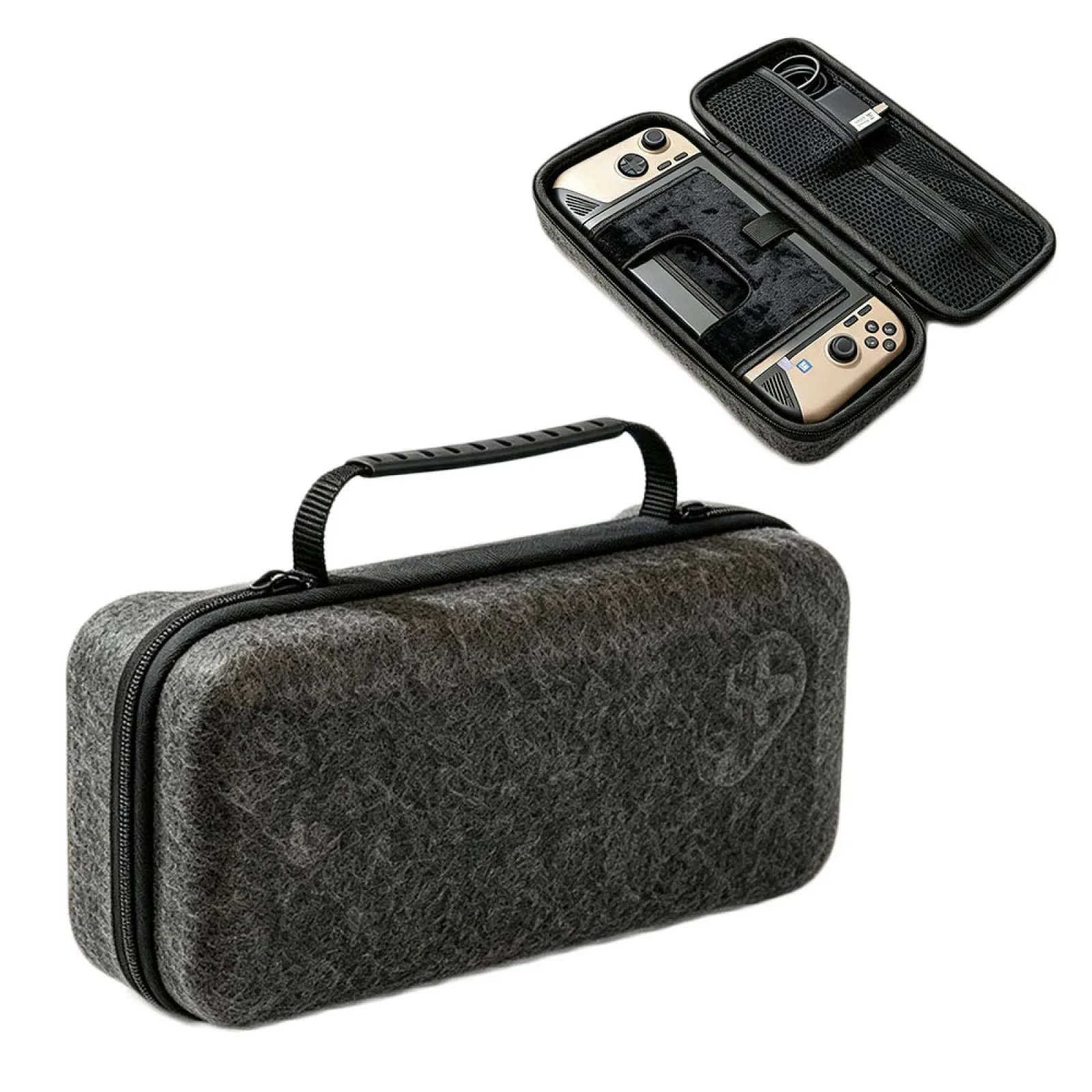 Carrying Case for MSI Claw8 Al+, Portable Travel Storage Bag with Mesh Pocket, Shockproof Travel Hard Shell Protective Handbag