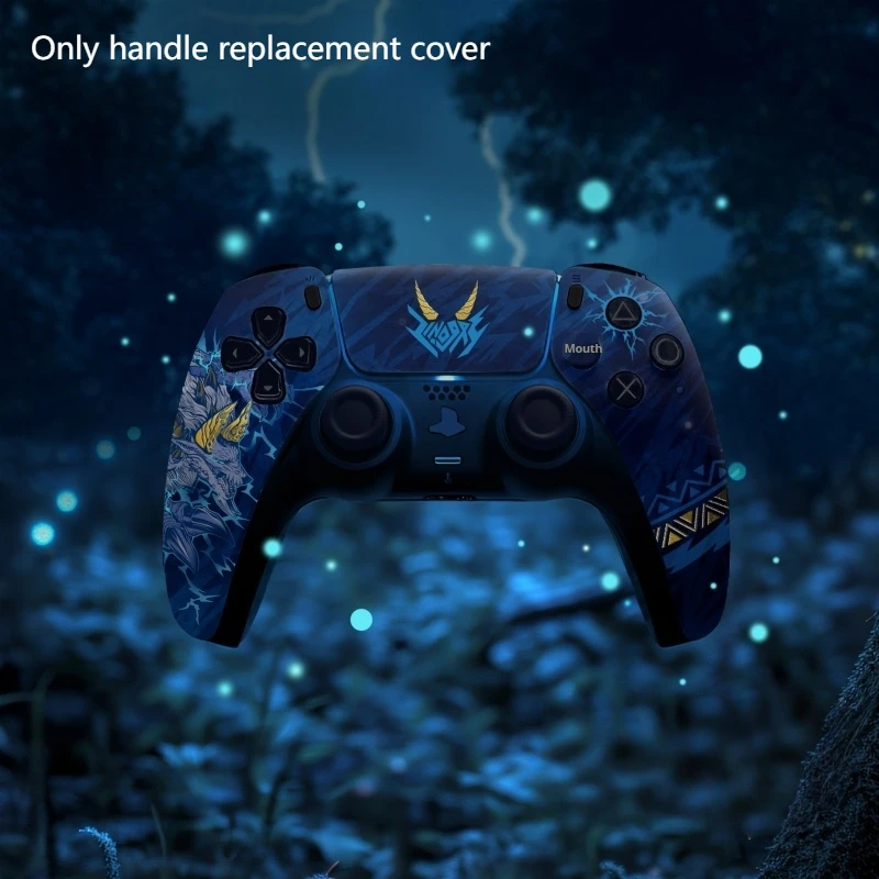 Monster Hunter Controller Ersatzschale Thunder Wolf Dragon Spielperipherie Ps4 & 5 Xbox Frosted Handmade Diy Griffschale