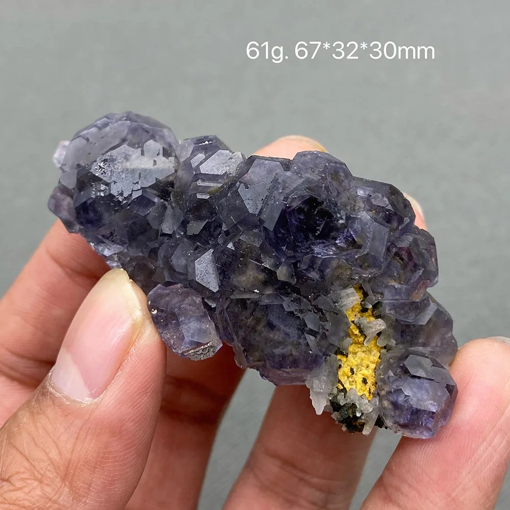 100% Natural china Fujian Tanzanite blue fluorite Mineral specimen cluster Stones and crystals Healing crystal Free shipping