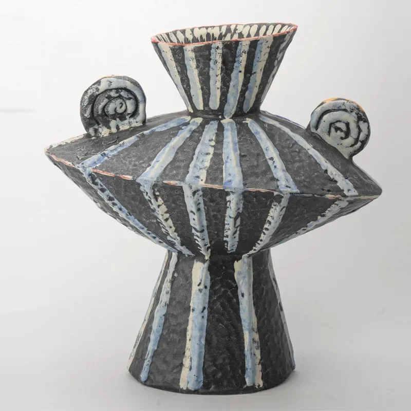 Nordic Modern Ceramic Vase Jingdezhen Kiln Change Colorful Flower Arrangement Ornament For Dining Table Entrance Home Decor