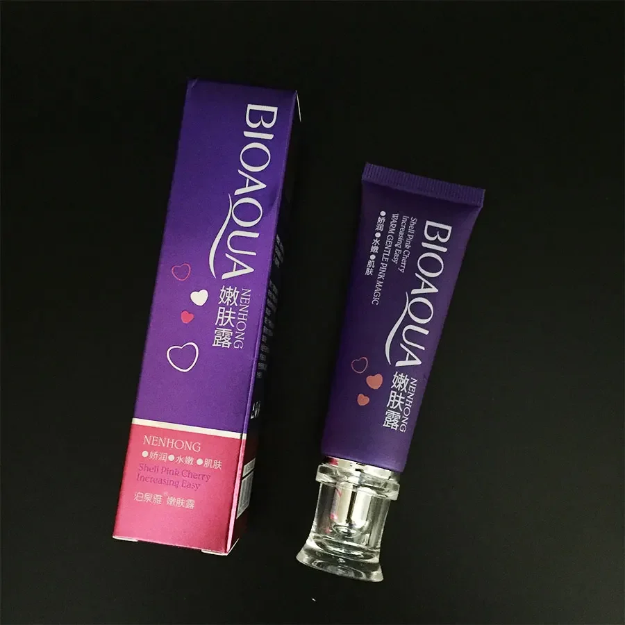 Bioaqua-crema blanqueadora de labios vaginales para mujer, parte íntima de las axilas, color rosa, para el cuidado de la piel, pezón oscuro