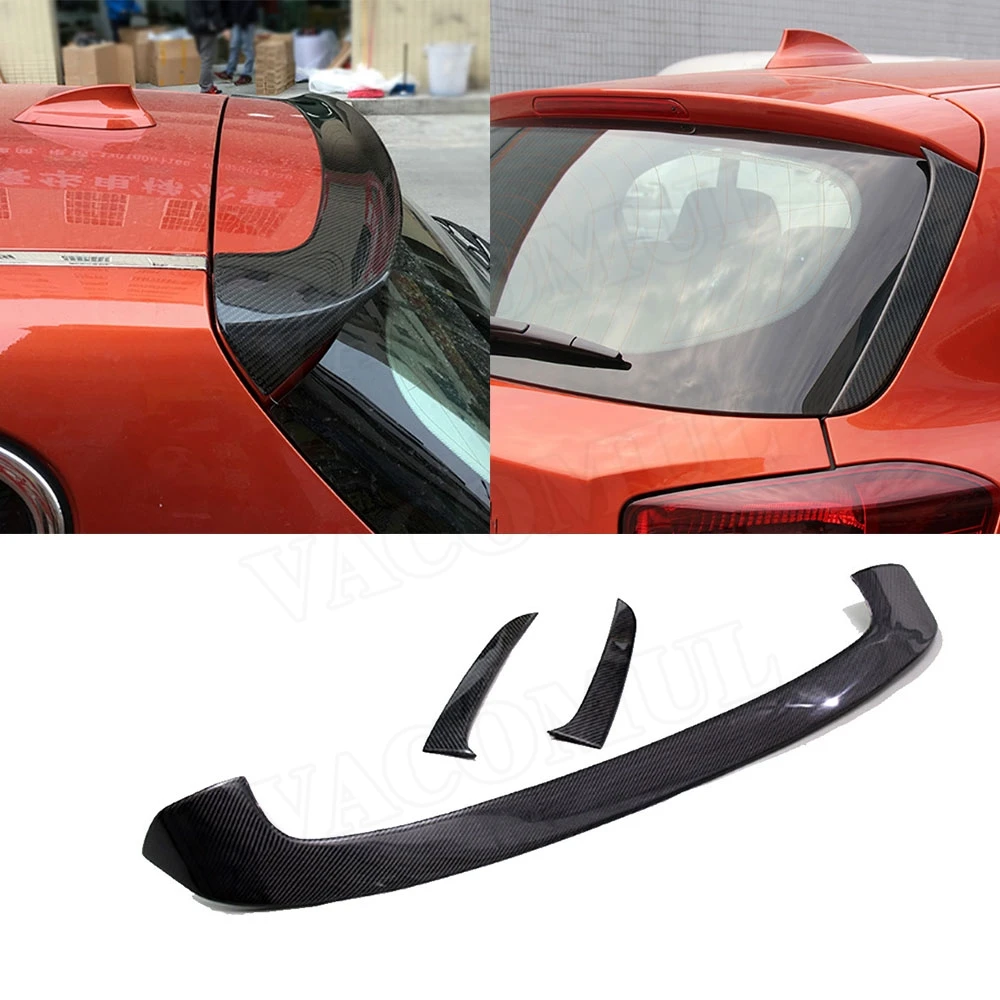 For BMW F20 Rear Roof Wings For BMW 116i 118i 125i F20 F21 Spoiler P style Design Carbon Fiber Rear Spoiler