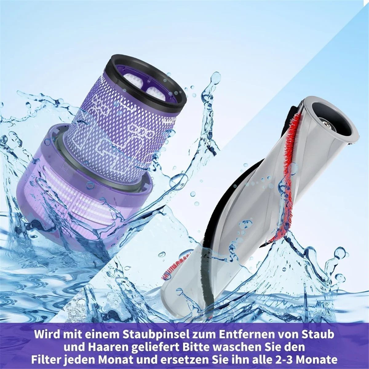 ABJZ Spare Parts V11 Filter for , Brush for V11 Series Vacuum Cleaner, Replacement Brush Accessories