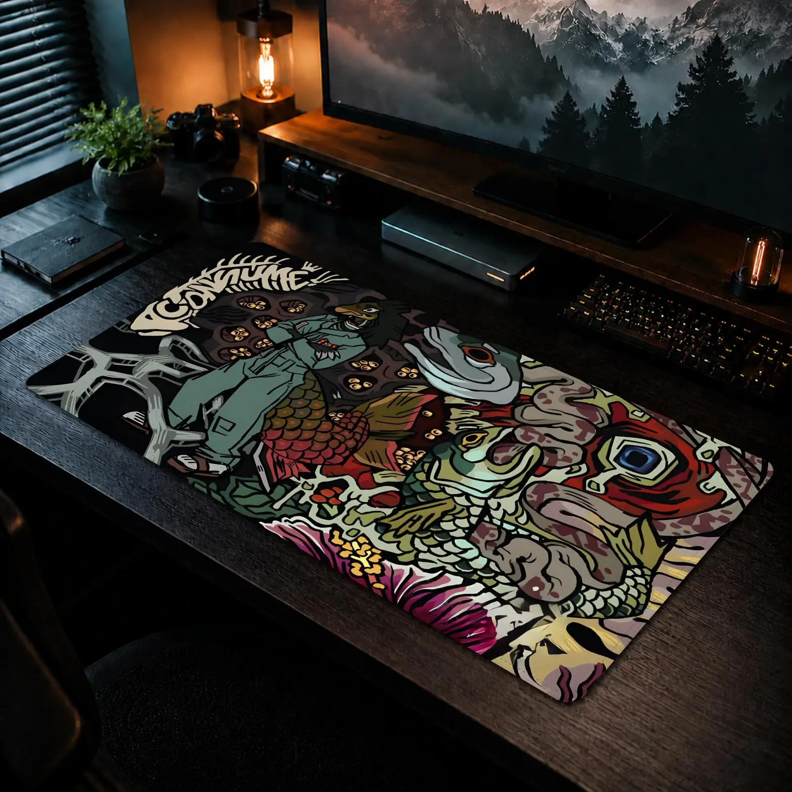 

Anya Mouthwashing Mouse Pad Gaming office Non-slip Desk Mat Diy Mousepad Large Game Keyboard overlock