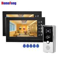 Homefong 7 Inch Video Door Phone Intercom System Home Security Doorbell with Camera Night Vision IR Color Door Access Control