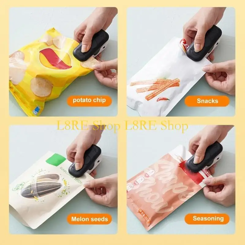 L8RE Mini Bag Sealer Portable Sealing Bags Machine Handheld Heating Vacuum Sealer Machine with Cutter for Plastic Bag